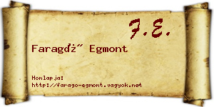 Faragó Egmont névjegykártya