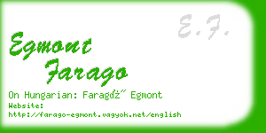 egmont farago business card